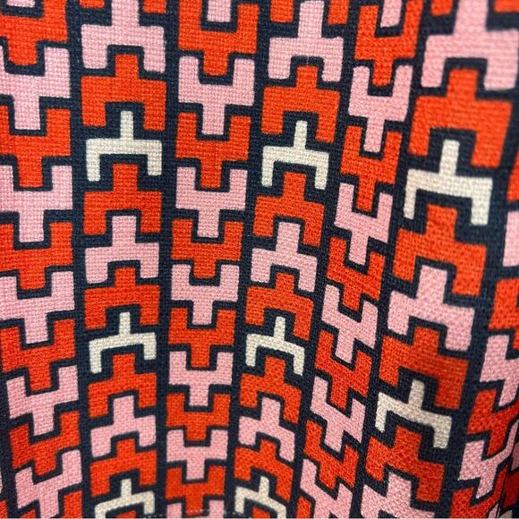 CK BRADLEY Emery Pink Orange Geometric Mod Dress Size Large - Picture 12 of 16